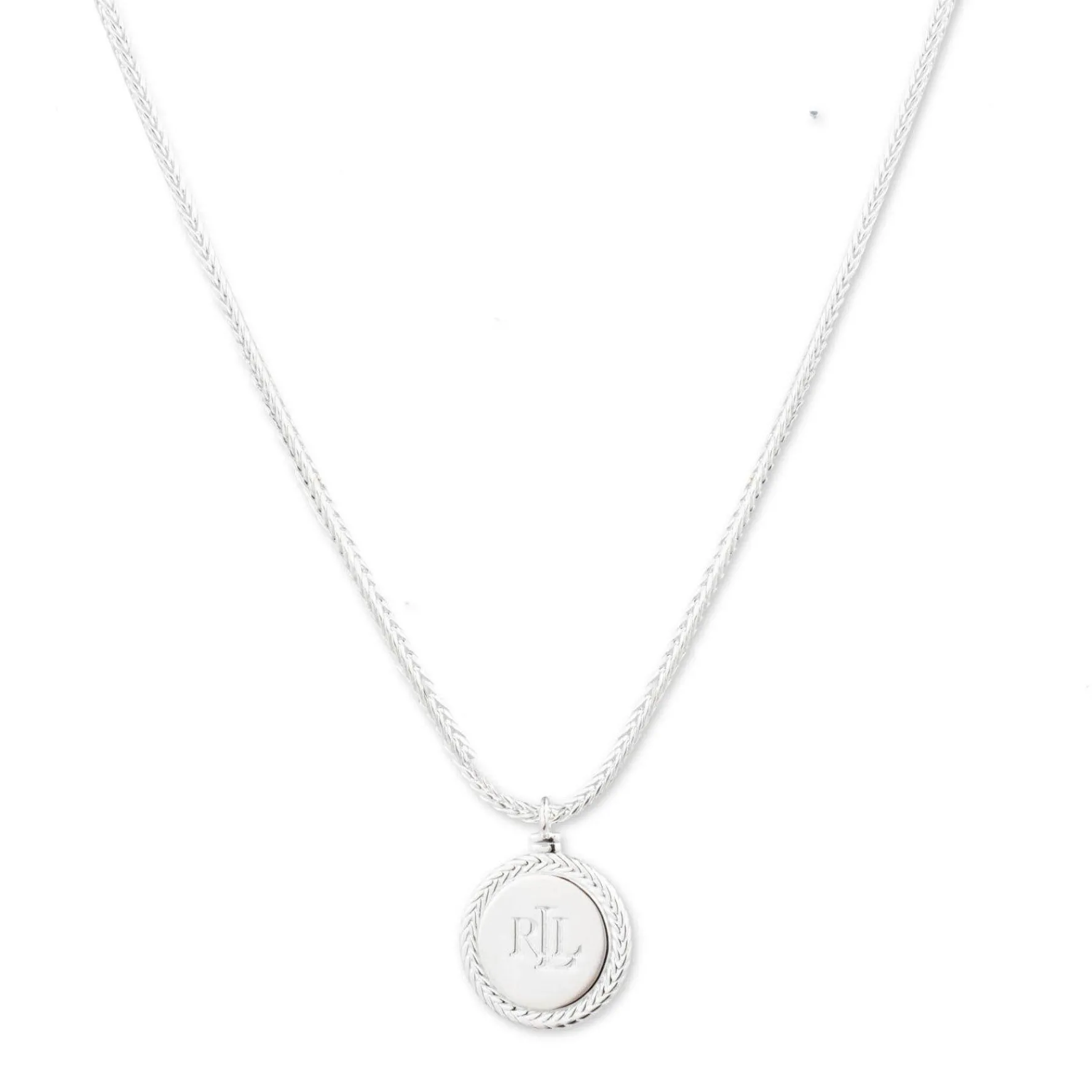Lauren Ralph Lauren Silver Logo Pendant