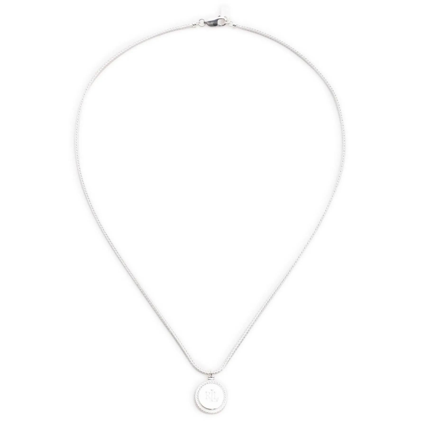 Lauren Ralph Lauren Silver Logo Pendant