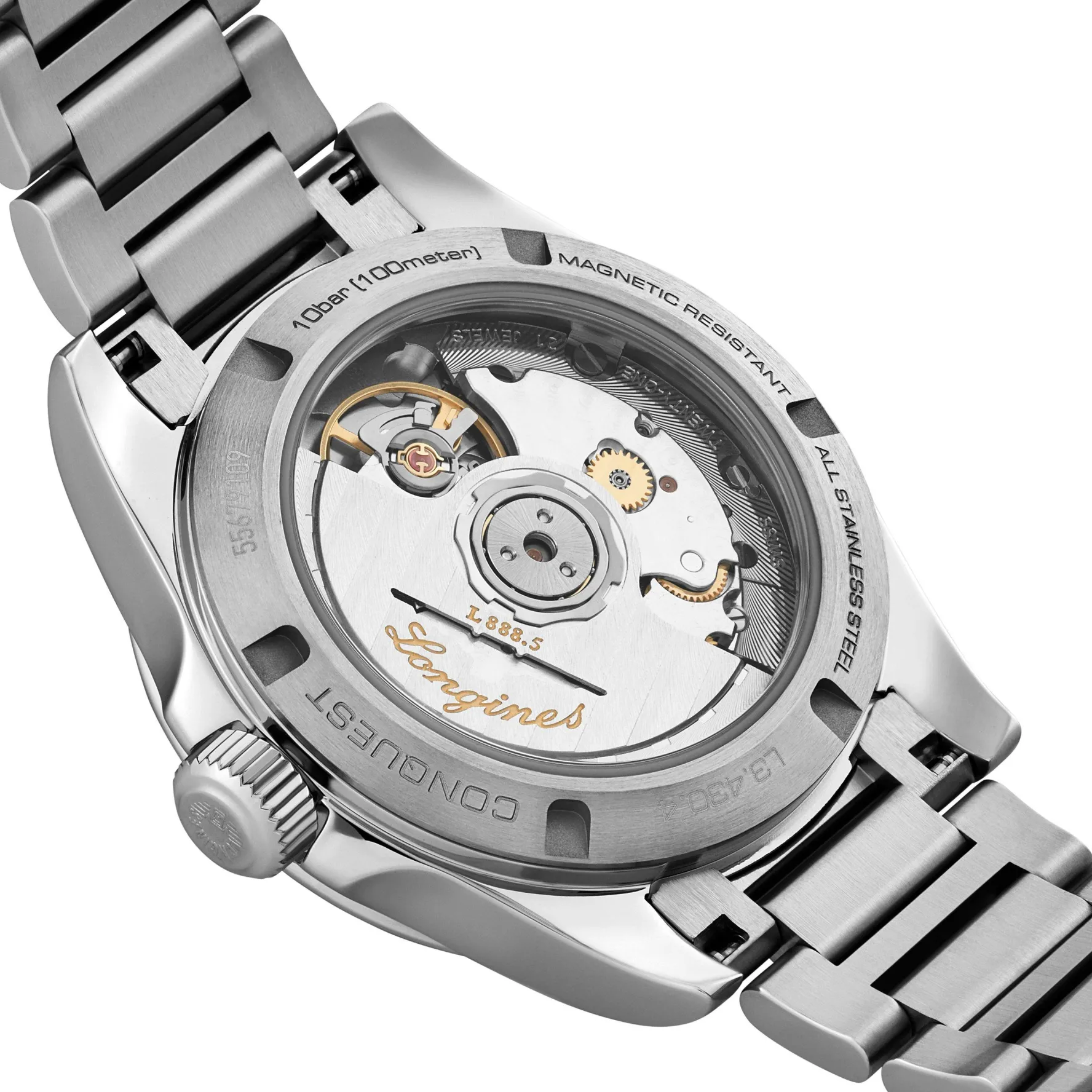 Longines Conquest 34mm Diamond Automatic Ladies Watch