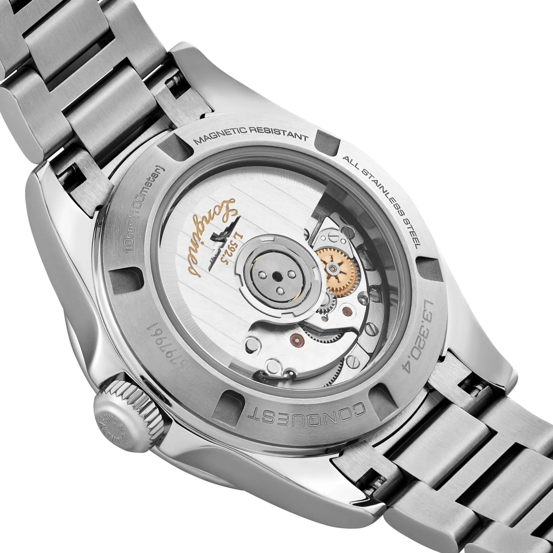 Longines Conquest 30mm Diamond Mother of Pearl Automatic Ladies Watch