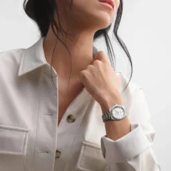 Longines Conquest 34mm Diamond Mother of Pearl Automatic Ladies Watch