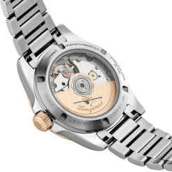 Longines Conquest 34mm Stainless Steel and 18ct Rose Gold Automatic Ladies Watch