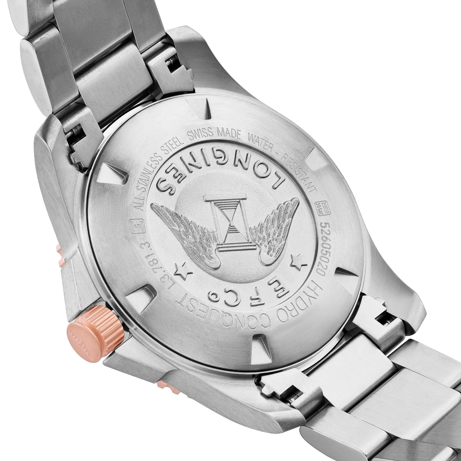Longines HydroConquest 41mm Stainless Steel and Rose Gold PVD Automatic Men’s Watch