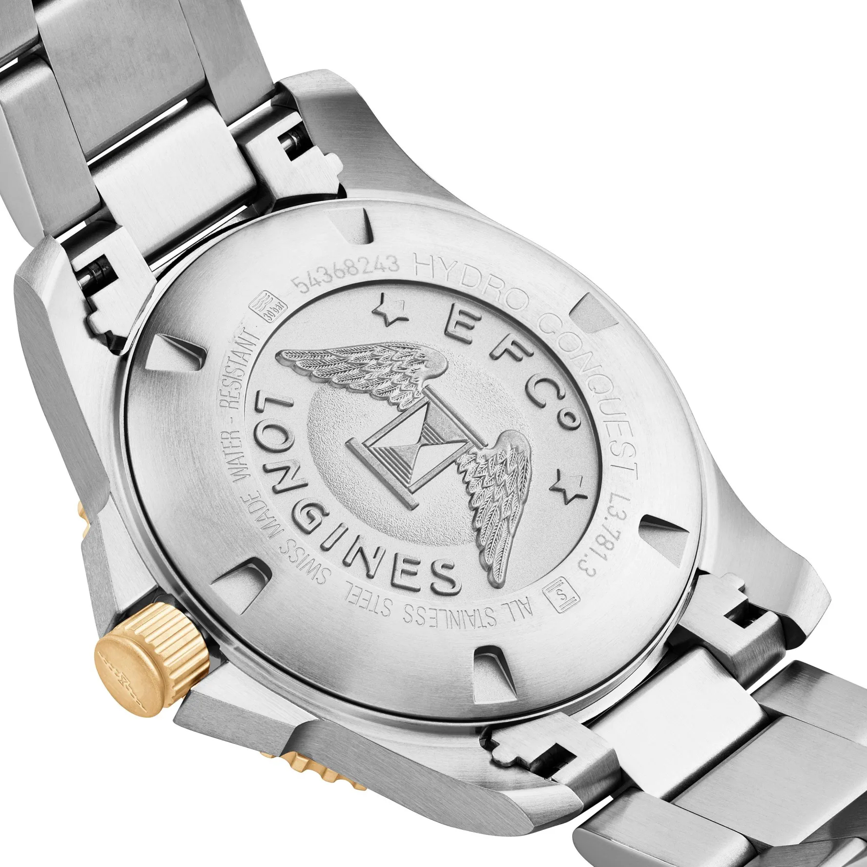 Longines HydroConquest 41mm Stainless Steel and Yellow Gold Tone Automatic Men's Watch