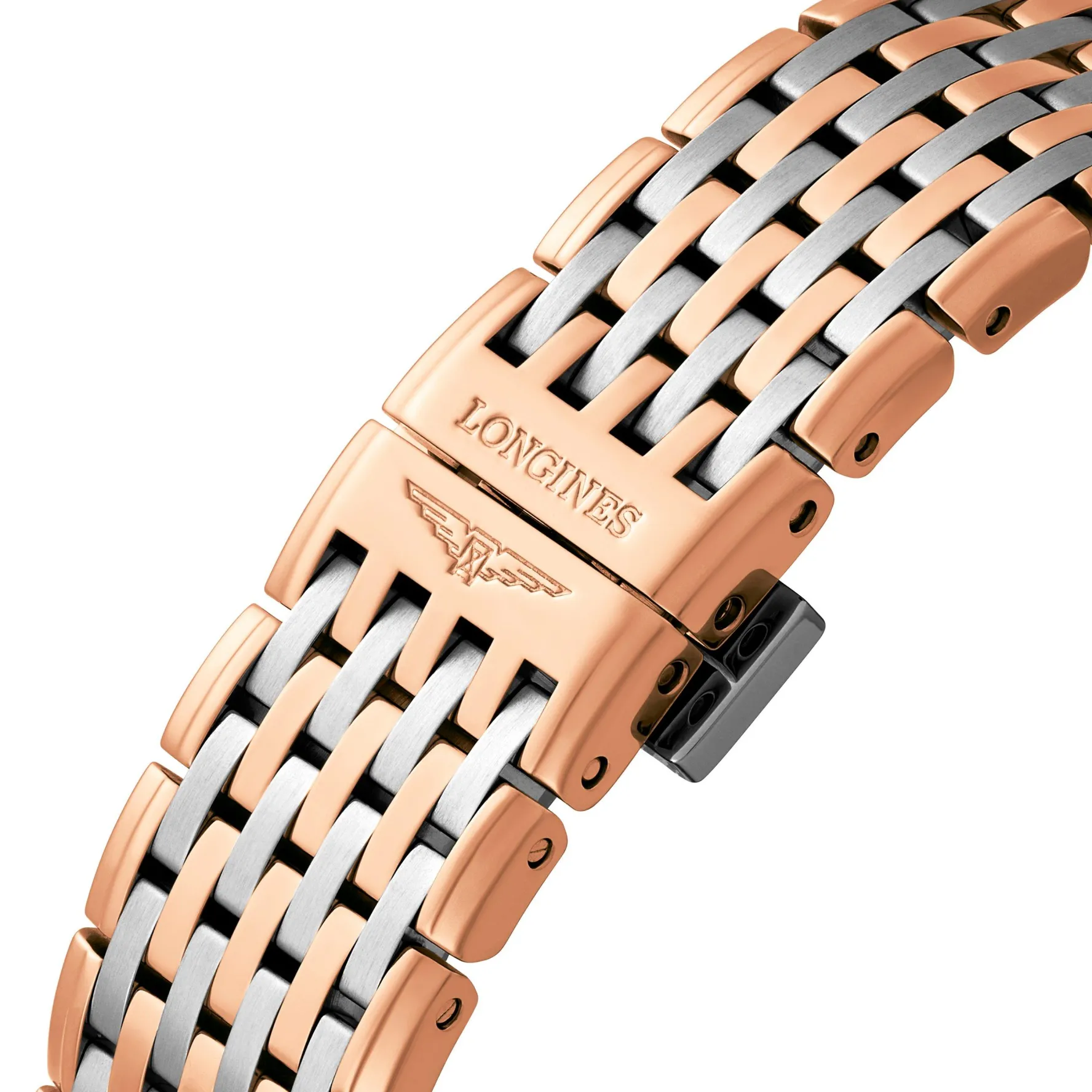 Longines La Grande Classique 29mm Stainless Steel and Rose Gold PVD Diamond Ladies Watch