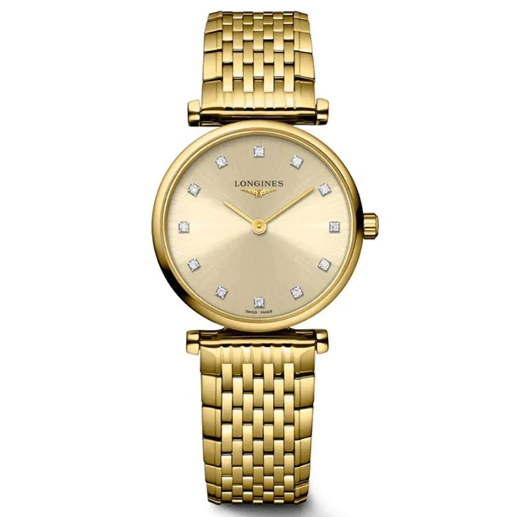 Longines La Grande Classique 24mm Yellow Gold PVD Diamond Ladies Watch
