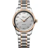 Longines Master Collection 34mm Stainless Steel and 18ct Rose Gold Automatic Ladies Watch
