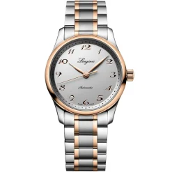 Longines Master Collection 34mm Stainless Steel and 18ct Rose Gold Automatic Ladies Watch