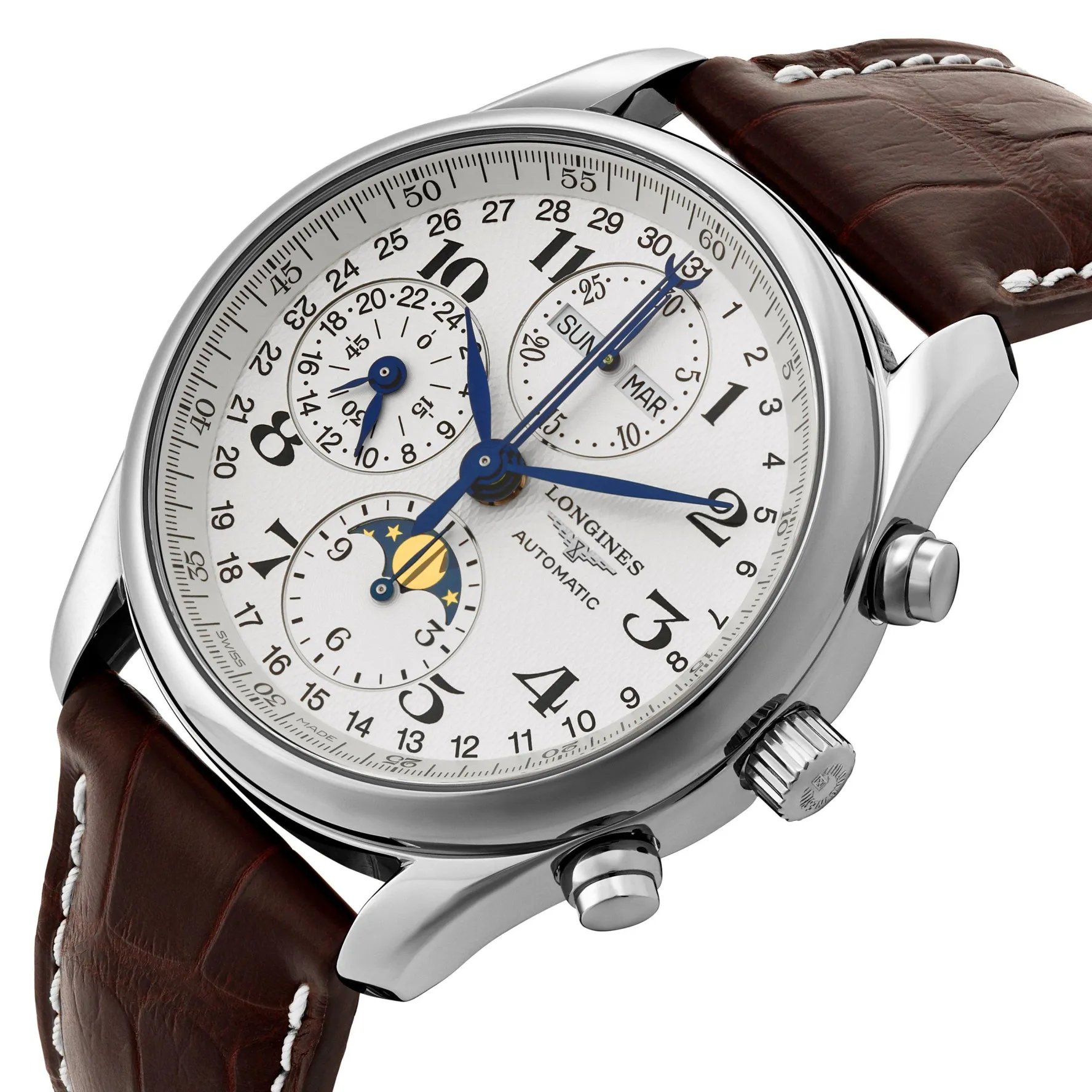 Longines Master Collection 40mm Chronograph Moonphase Automatic Men's Watch
