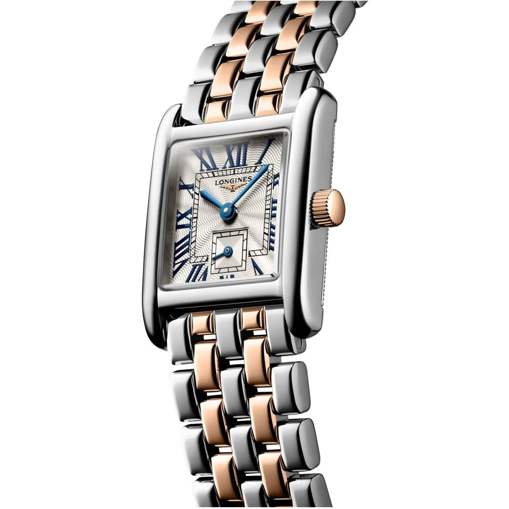 Longines Mini Dolcevita 29mm Stainless Steel and 18K Pink Gold Ladies Watch