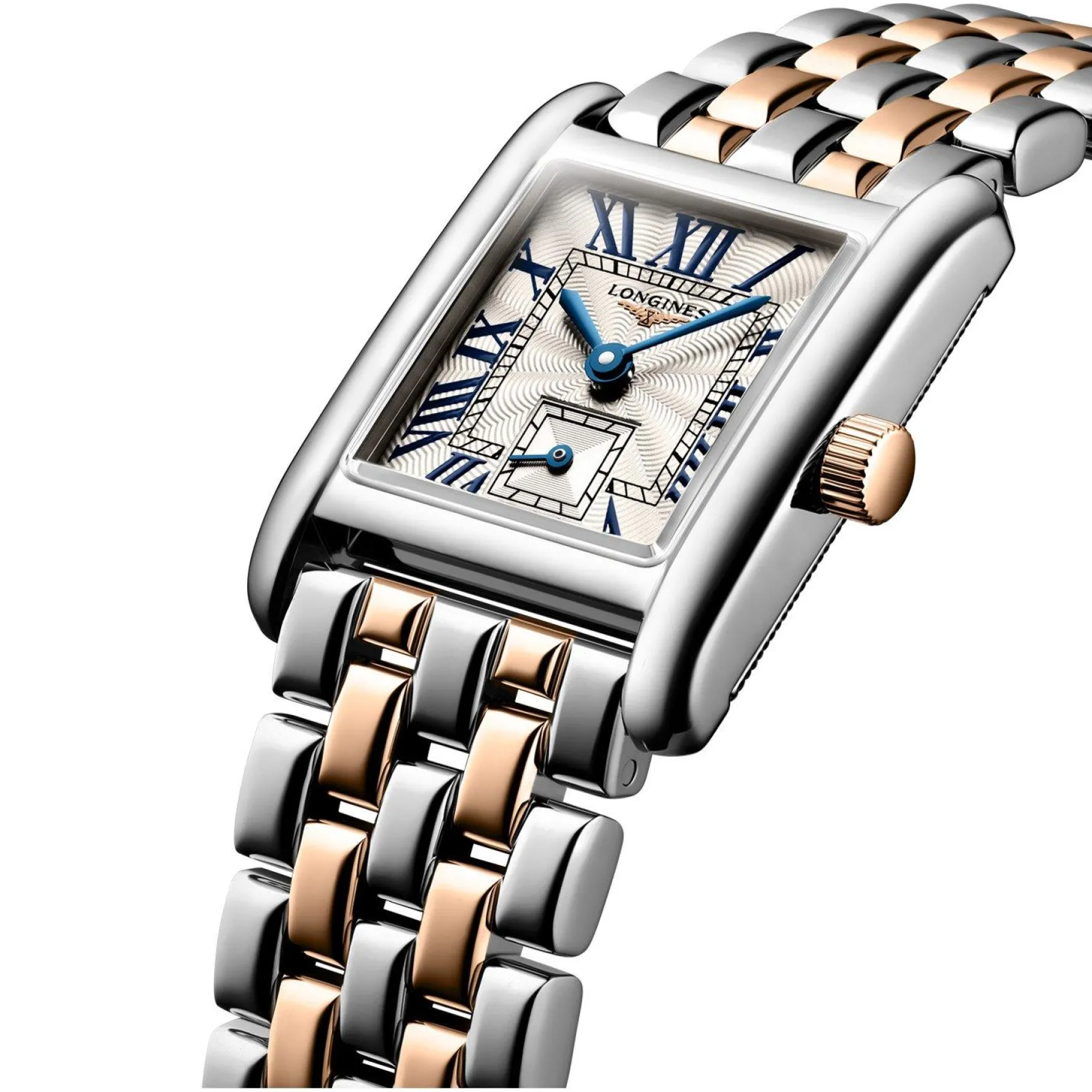 Longines Mini Dolcevita 29mm Stainless Steel and 18K Pink Gold Ladies Watch
