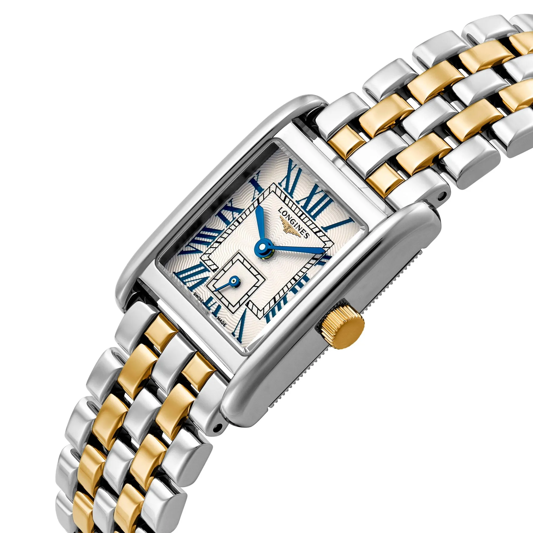 Longines Mini Dolcevita 29mm Stainless Steel 18K Yellow Gold Ladies Watch