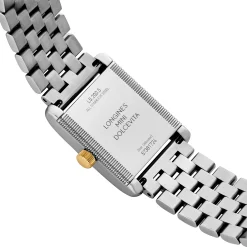 Longines Mini Dolcevita 29mm Stainless Steel 18K Yellow Gold Ladies Watch