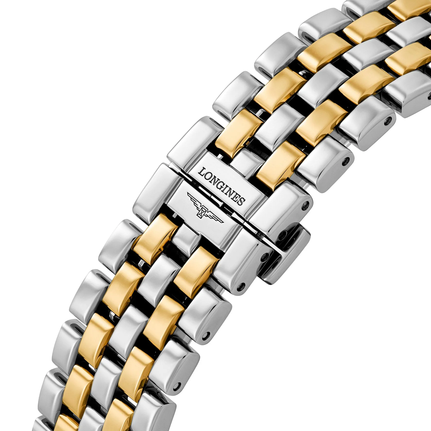Longines Mini Dolcevita 29mm Stainless Steel 18K Yellow Gold Ladies Watch