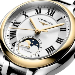 Longines Primaluna Moonphase 34mm Stainless Steel and 18K Yellow Gold Automatic Ladies Watch