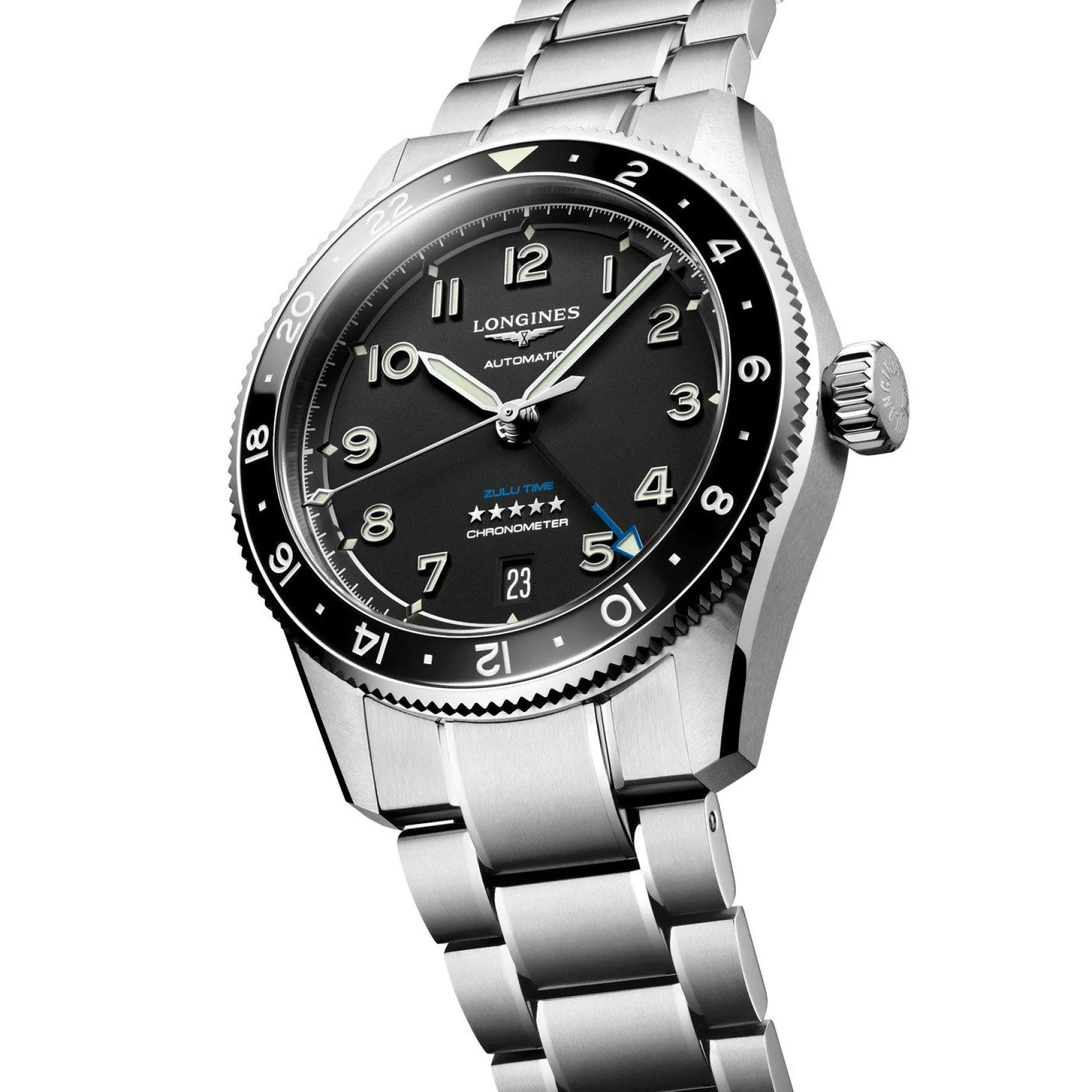 Longines Spirit Zulu Time 39mm Automatic Men’s Watch
