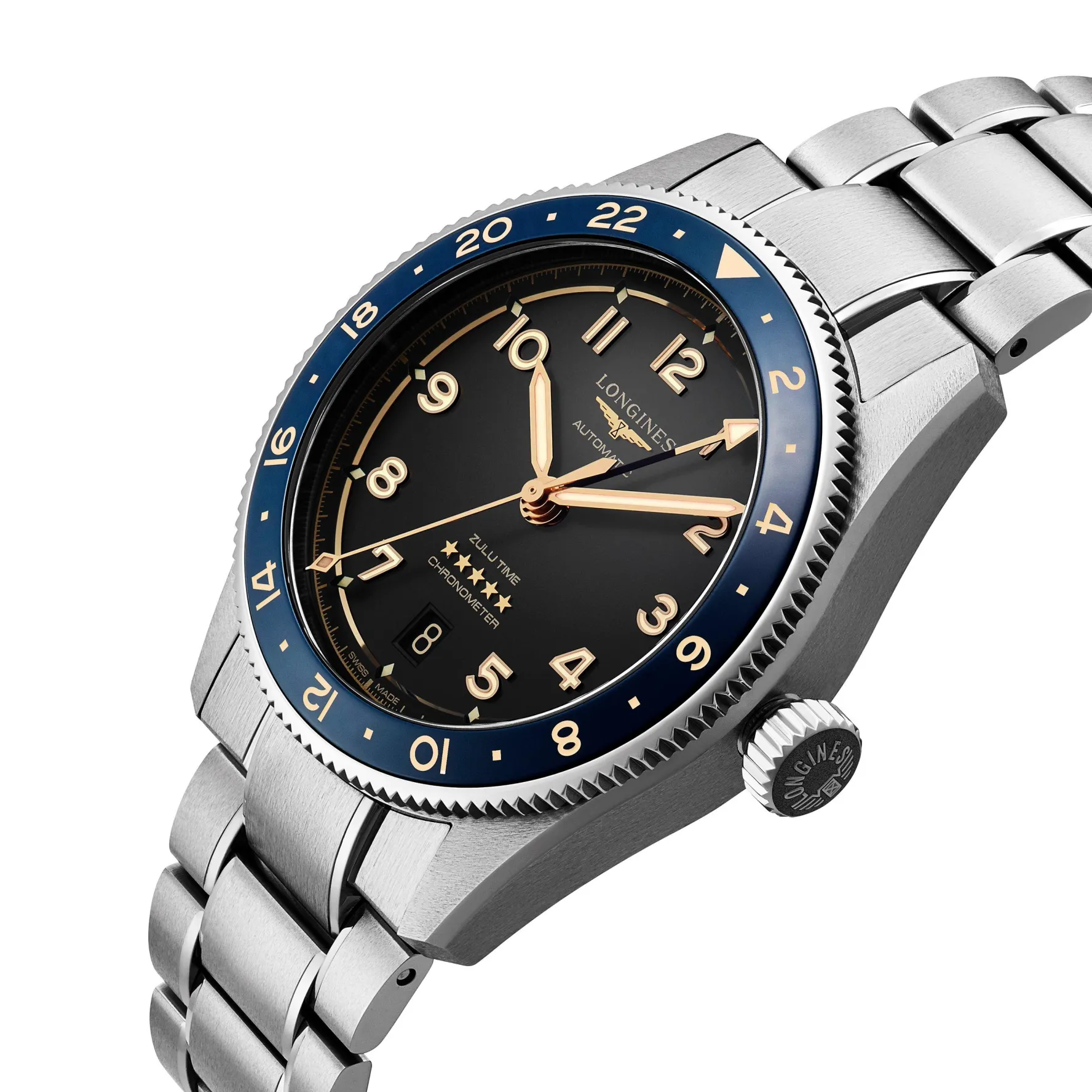 Longines Spirit Zulu Time 39mm Automatic Men’s Watch