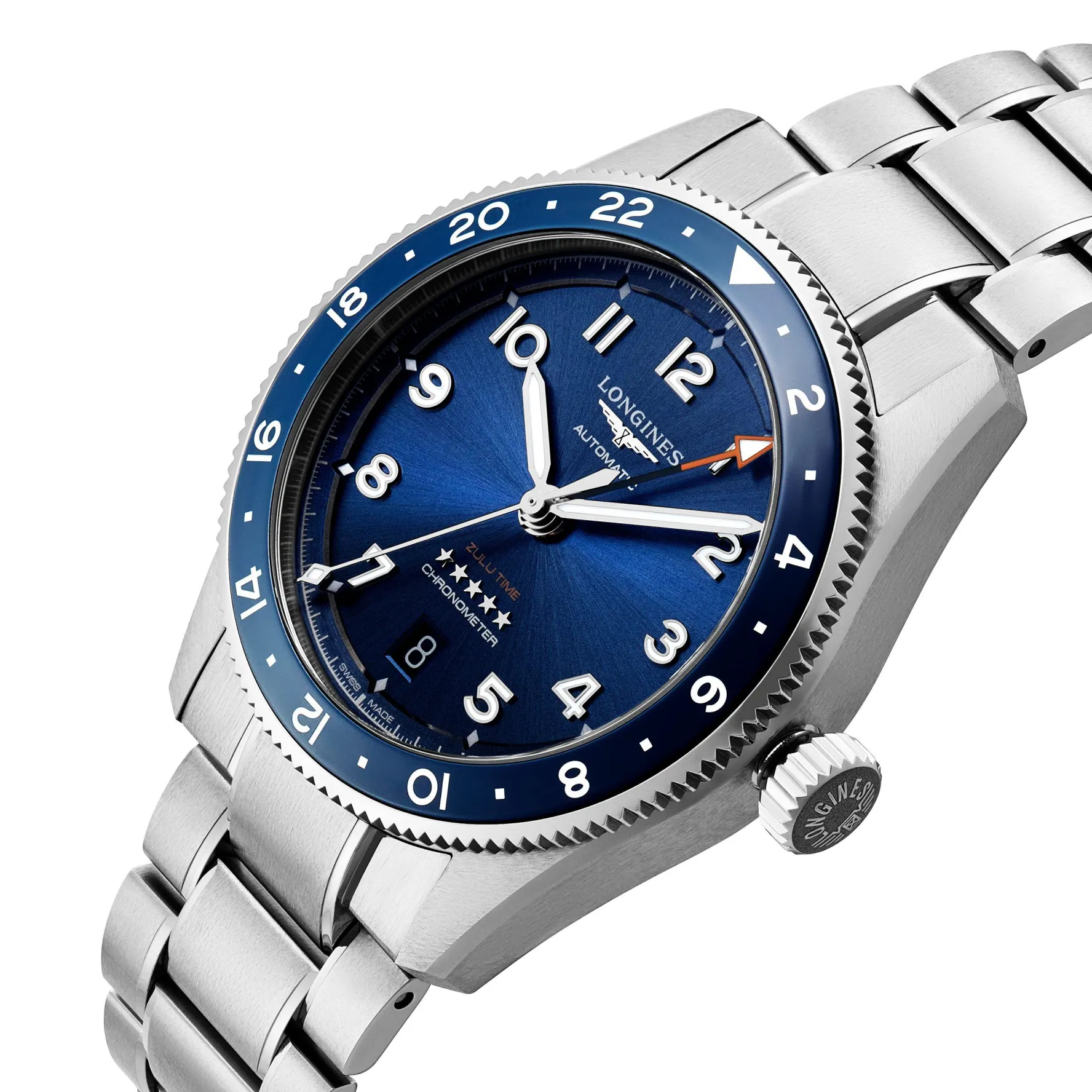 Longines Spirit Zulu Time 39mm Automatic Men’s Watch