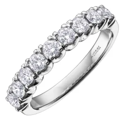 Maple Leaf Diamonds 18ct White Gold Diamond Half Eternity Ring