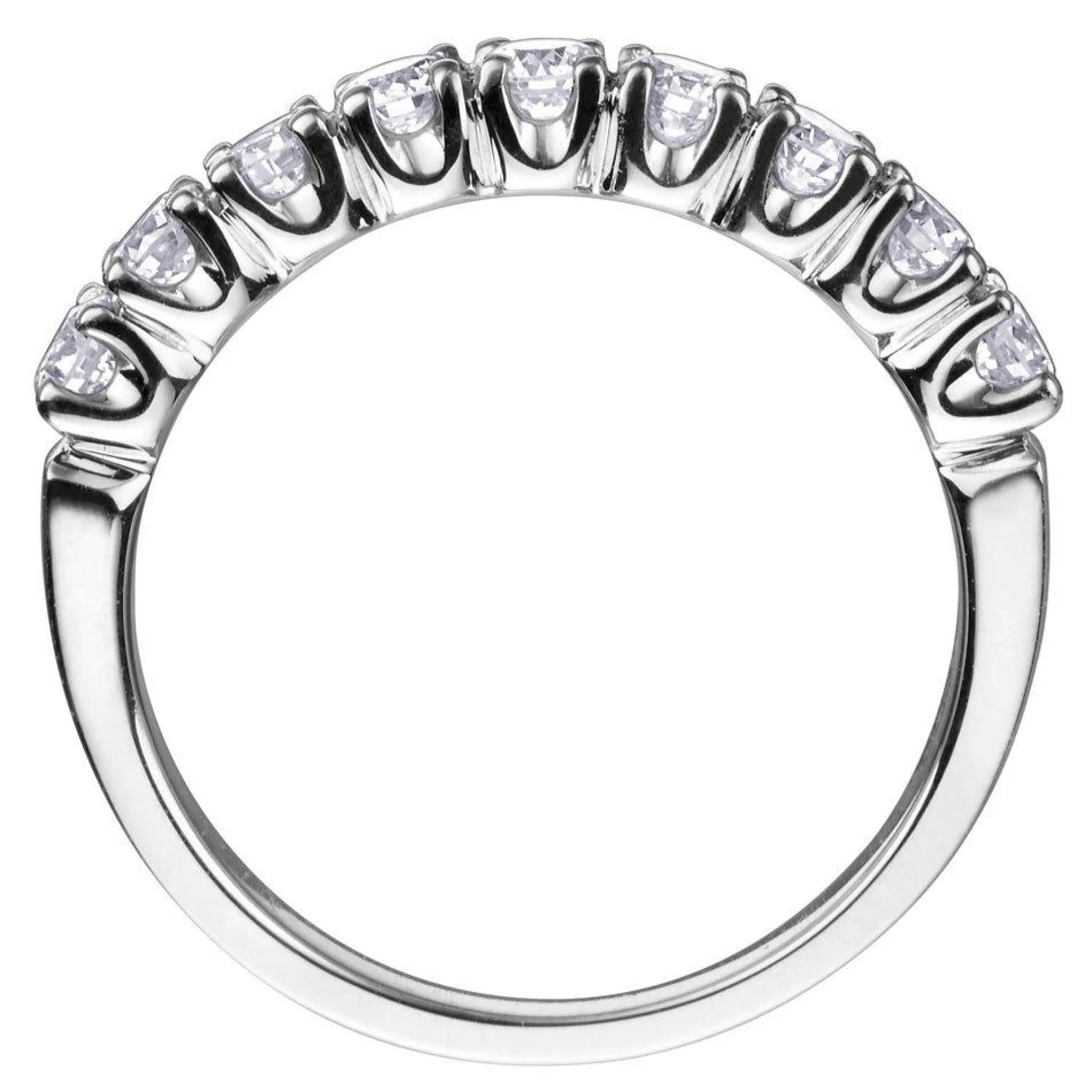 Maple Leaf Diamonds 18ct White Gold Diamond Half Eternity Ring
