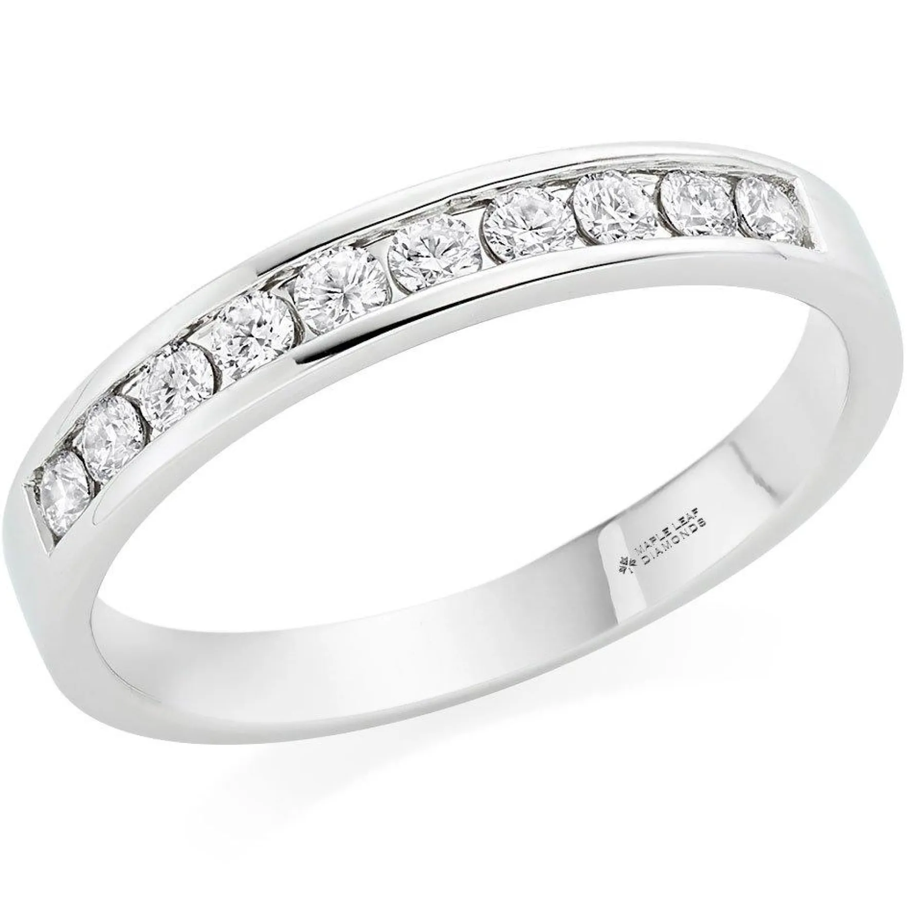 Maple Leaf Diamonds 18ct White Gold Diamond Half Eternity Ring