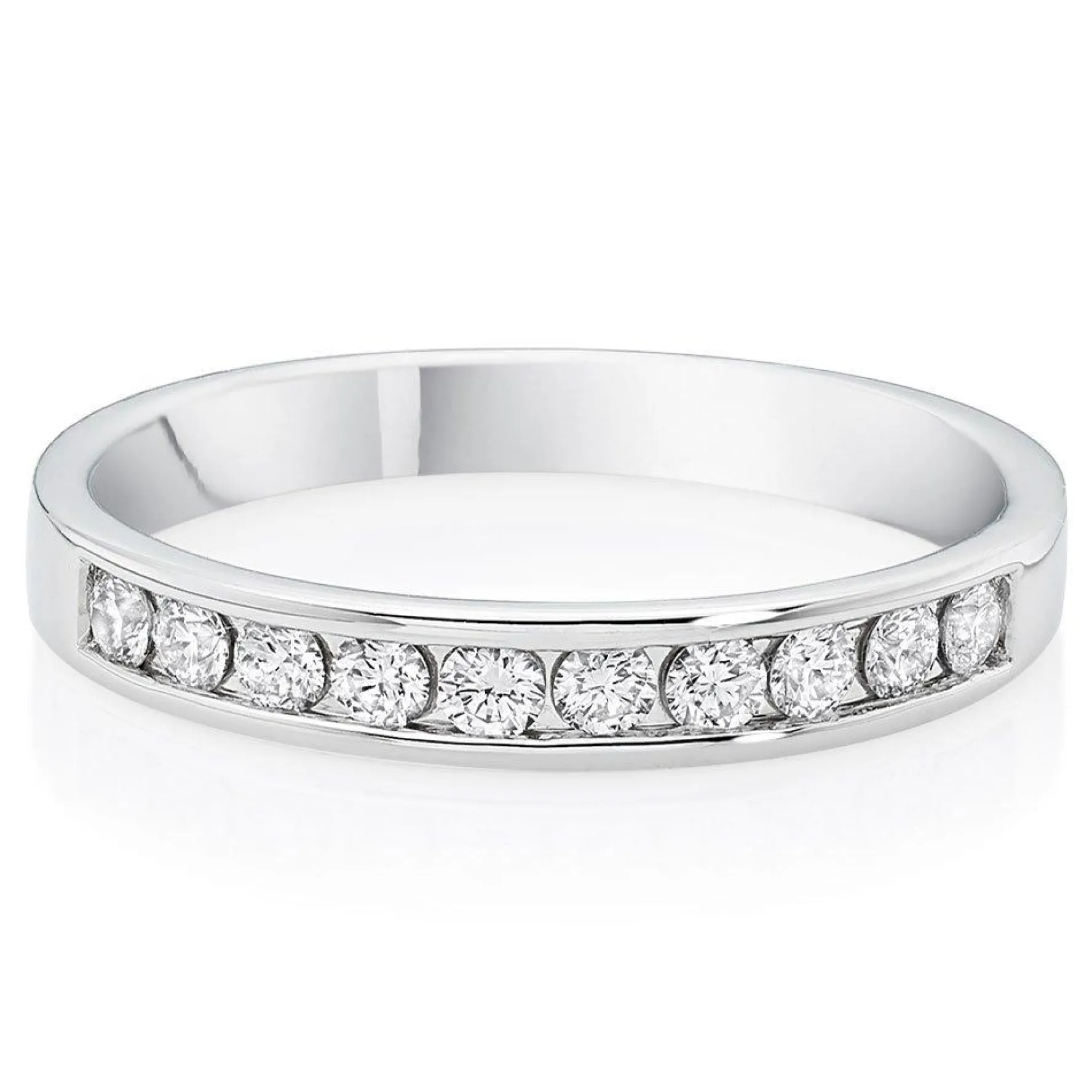 Maple Leaf Diamonds 18ct White Gold Diamond Half Eternity Ring