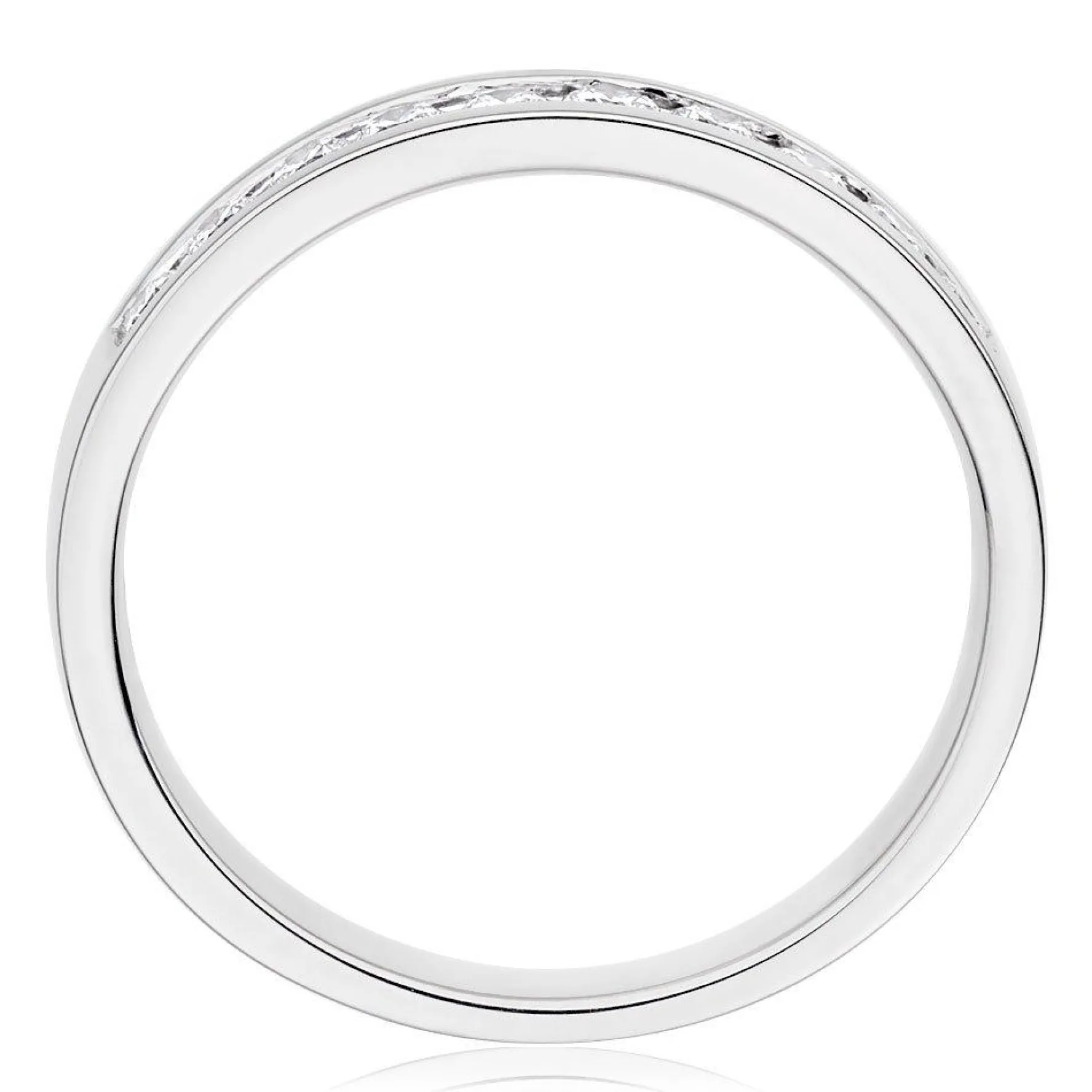 Maple Leaf Diamonds 18ct White Gold Diamond Half Eternity Ring