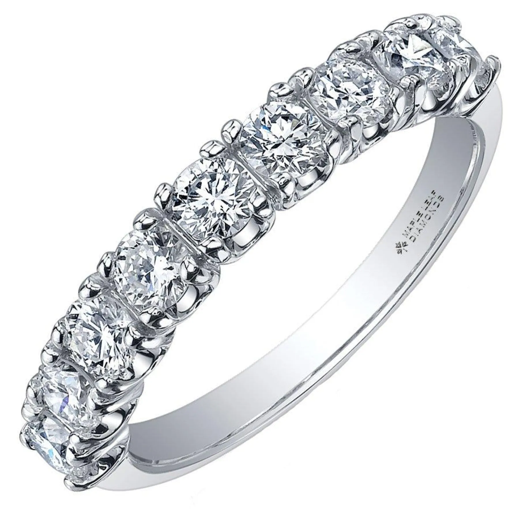 Maple Leaf Diamonds 18ct White Gold Half Eternity Ring