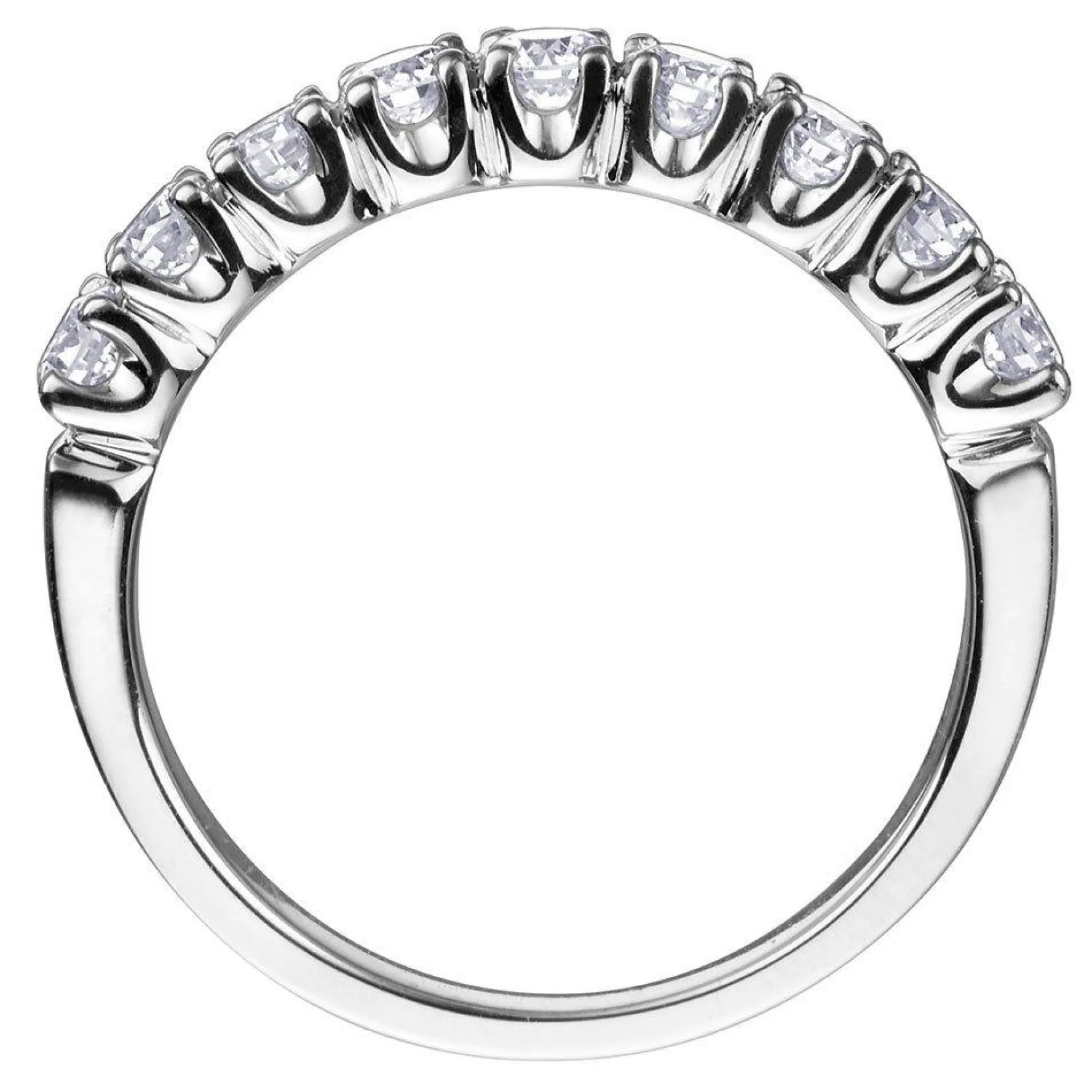 Maple Leaf Diamonds 18ct White Gold Half Eternity Ring