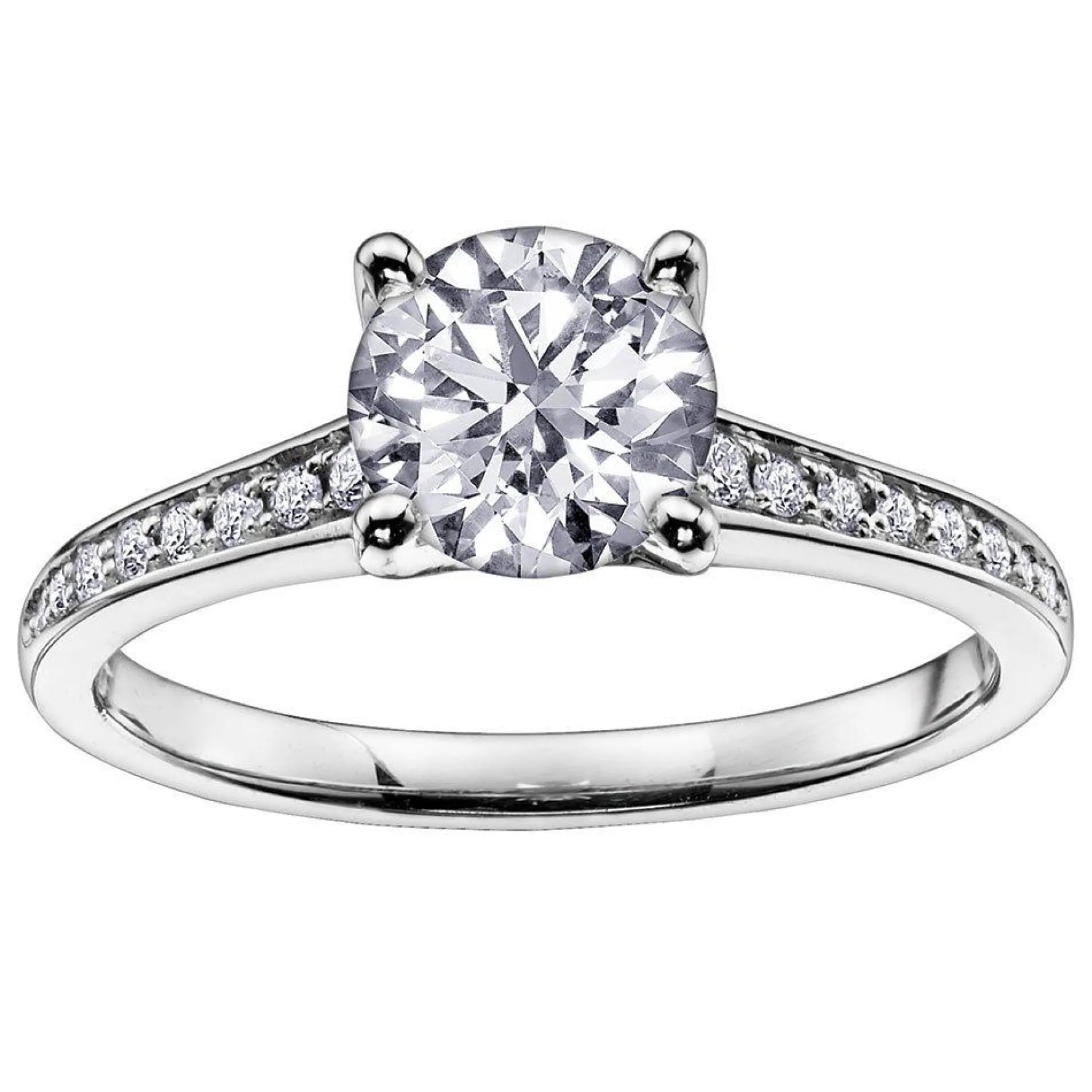 Maple Leaf Diamonds 18ct White Gold Diamond Solitaire Ring