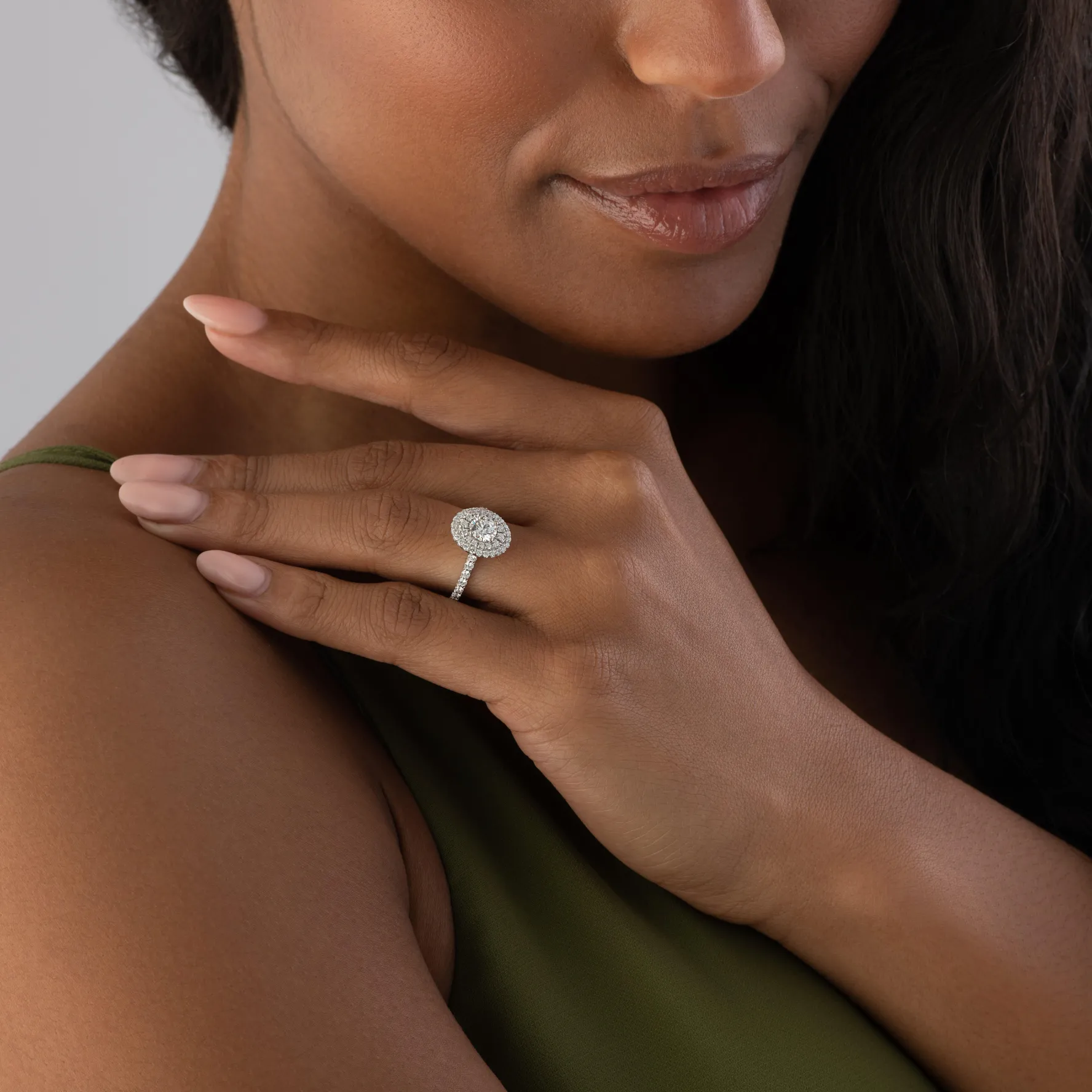 Maple Leaf Diamonds 18ct White Gold Diamond Halo Ring