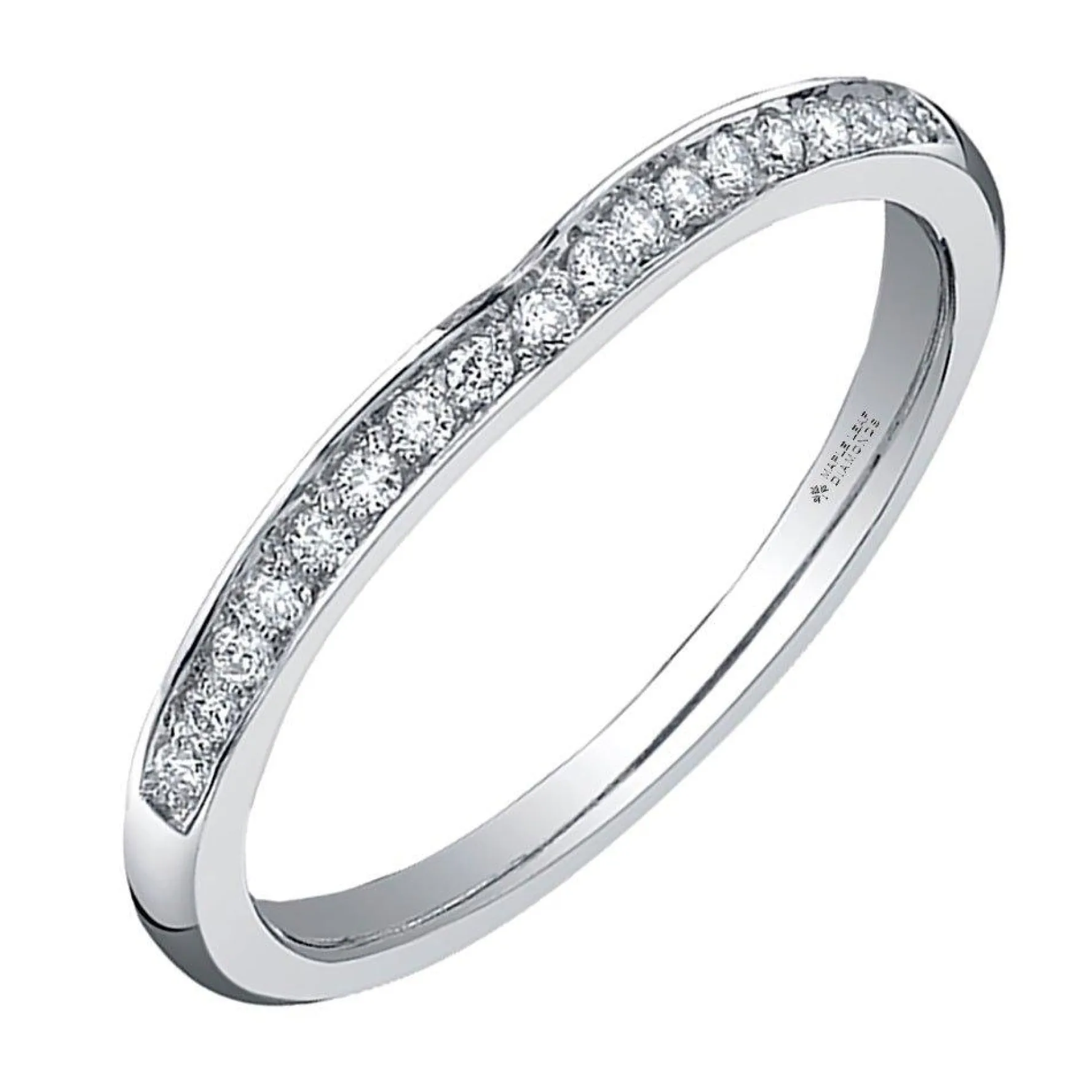 Maple Leaf Diamonds 18ct White Gold Diamond Wedding Ring