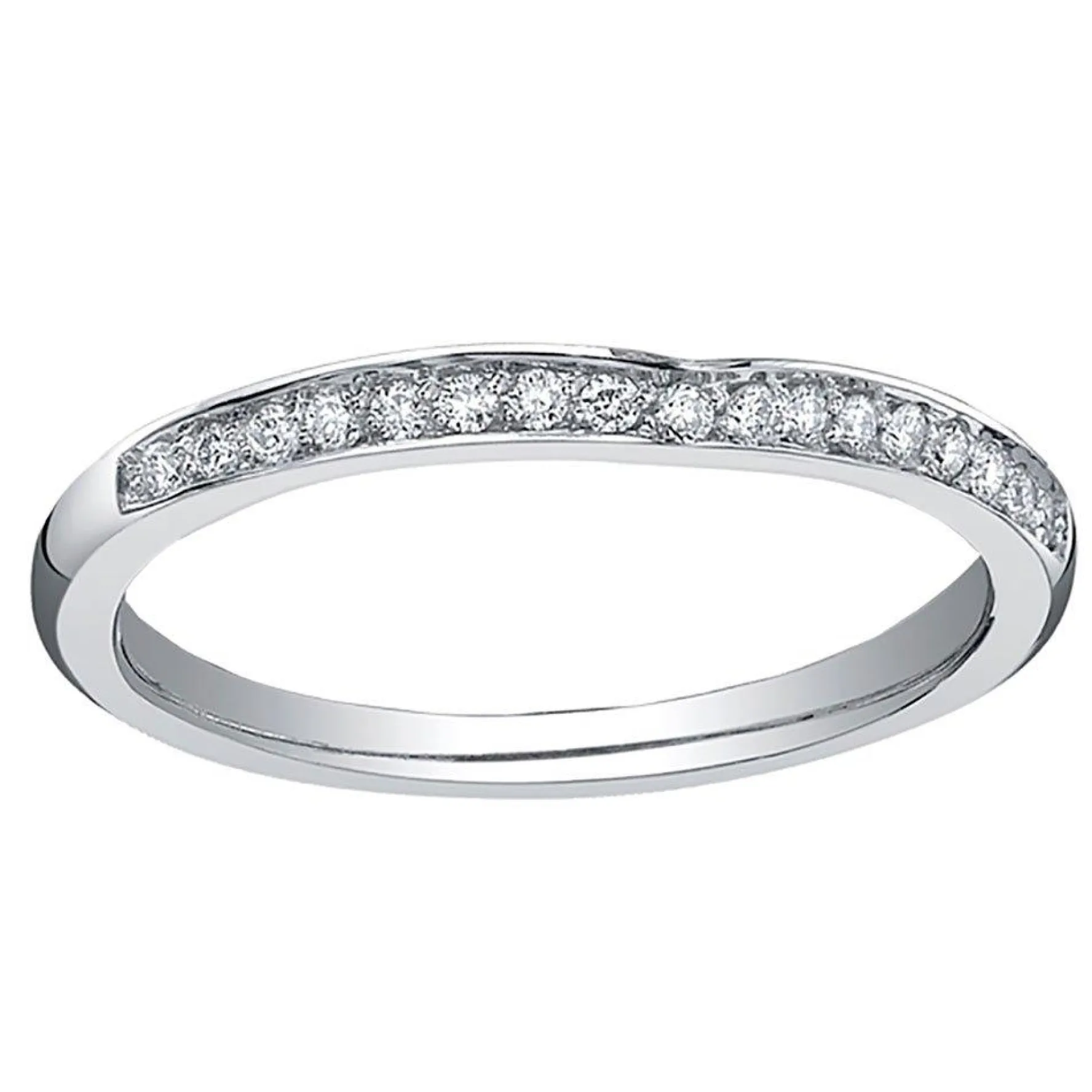 Maple Leaf Diamonds 18ct White Gold Diamond Wedding Ring