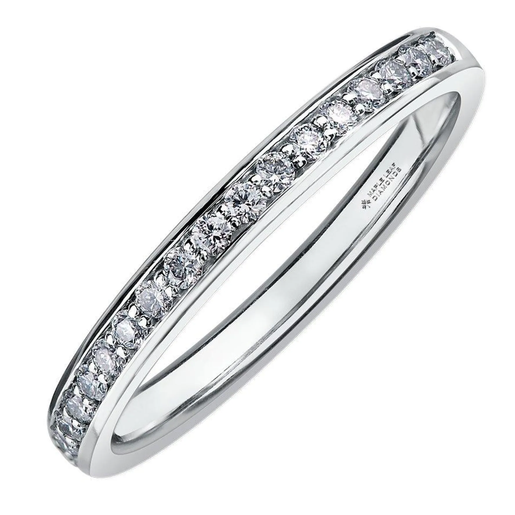 Maple Leaf Diamonds 18ct White Gold Diamond 2.3mm Wedding Ring