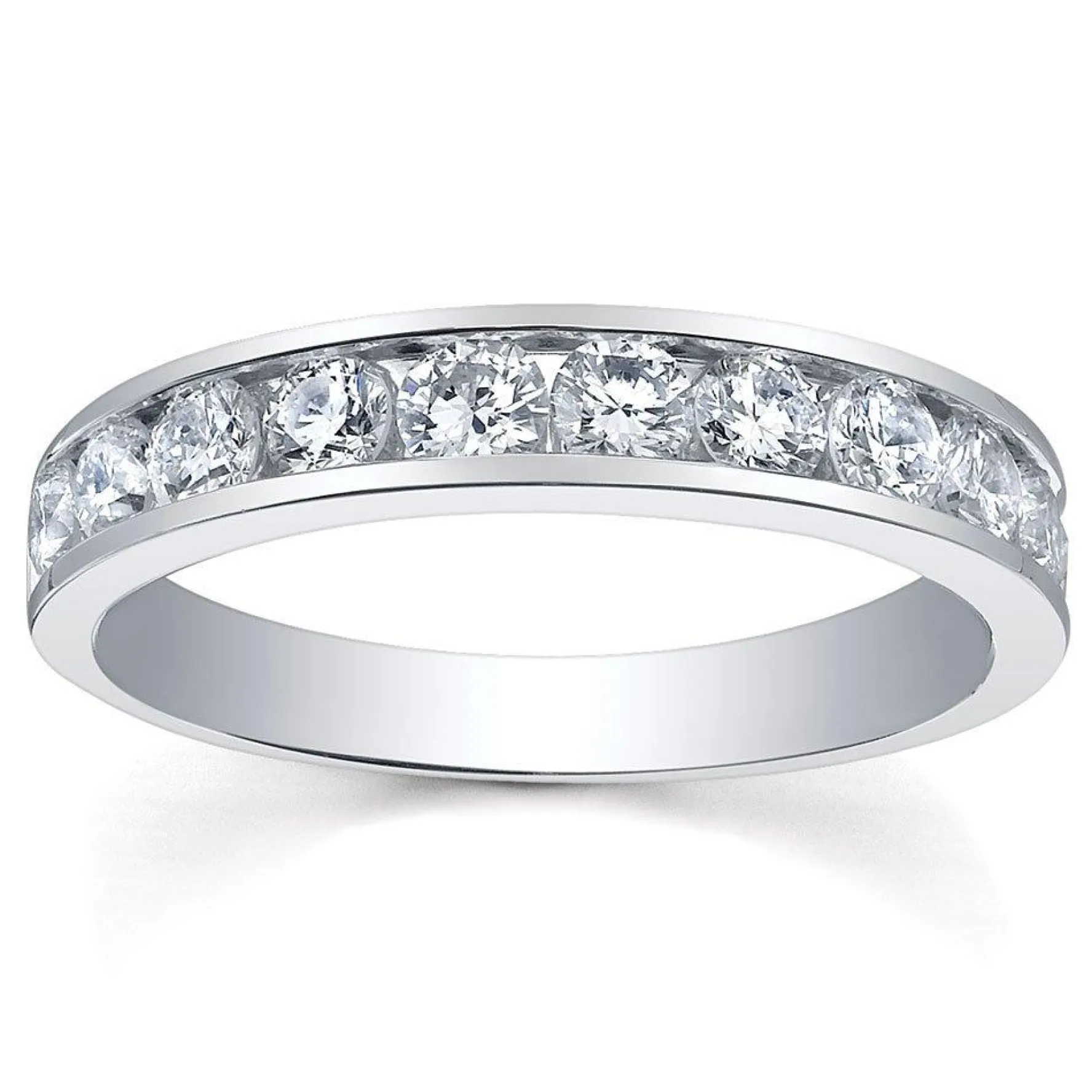 Maple Leaf Diamonds 18ct White Gold Half Eternity Ring