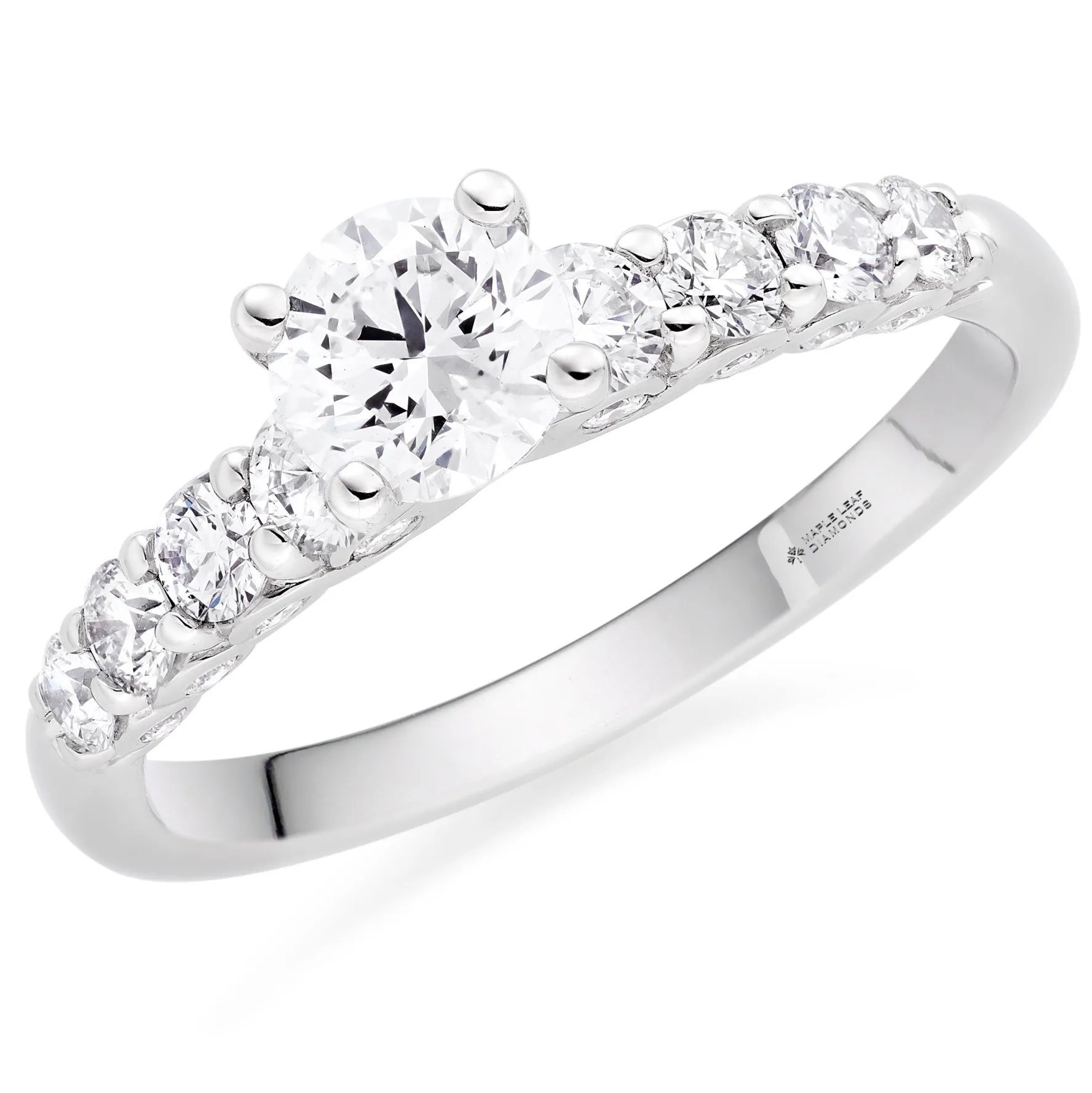 Maple Leaf Diamonds 18ct White Gold Diamond Solitaire Ring