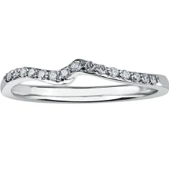 Maple Leaf Diamonds 18ct White Gold Diamond 2mm Shaped Wedding Ring
