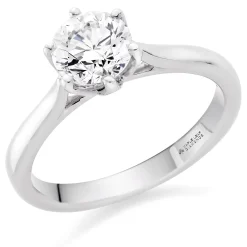 Maple Leaf Diamonds 18ct White Gold Diamond Solitaire Ring