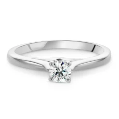 Maple Leaf Diamonds 18ct White Gold Diamond Solitaire Engagement Ring