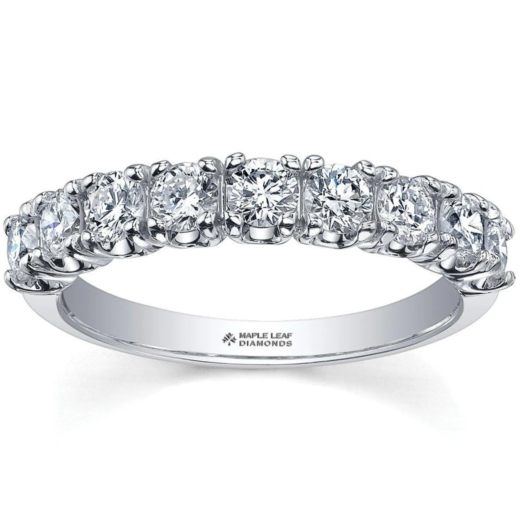 Maple Leaf Diamonds 18ct White Gold Diamond Half Eternity Ring