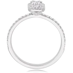 Maple Leaf Diamonds 18ct White Gold Diamond Halo Ring