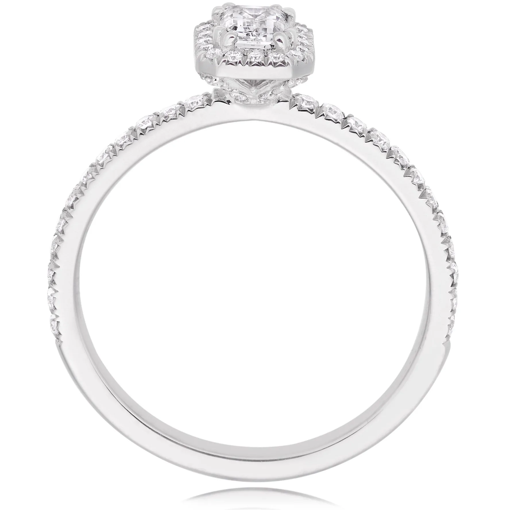 Maple Leaf Diamonds 18ct White Gold Diamond Halo Ring