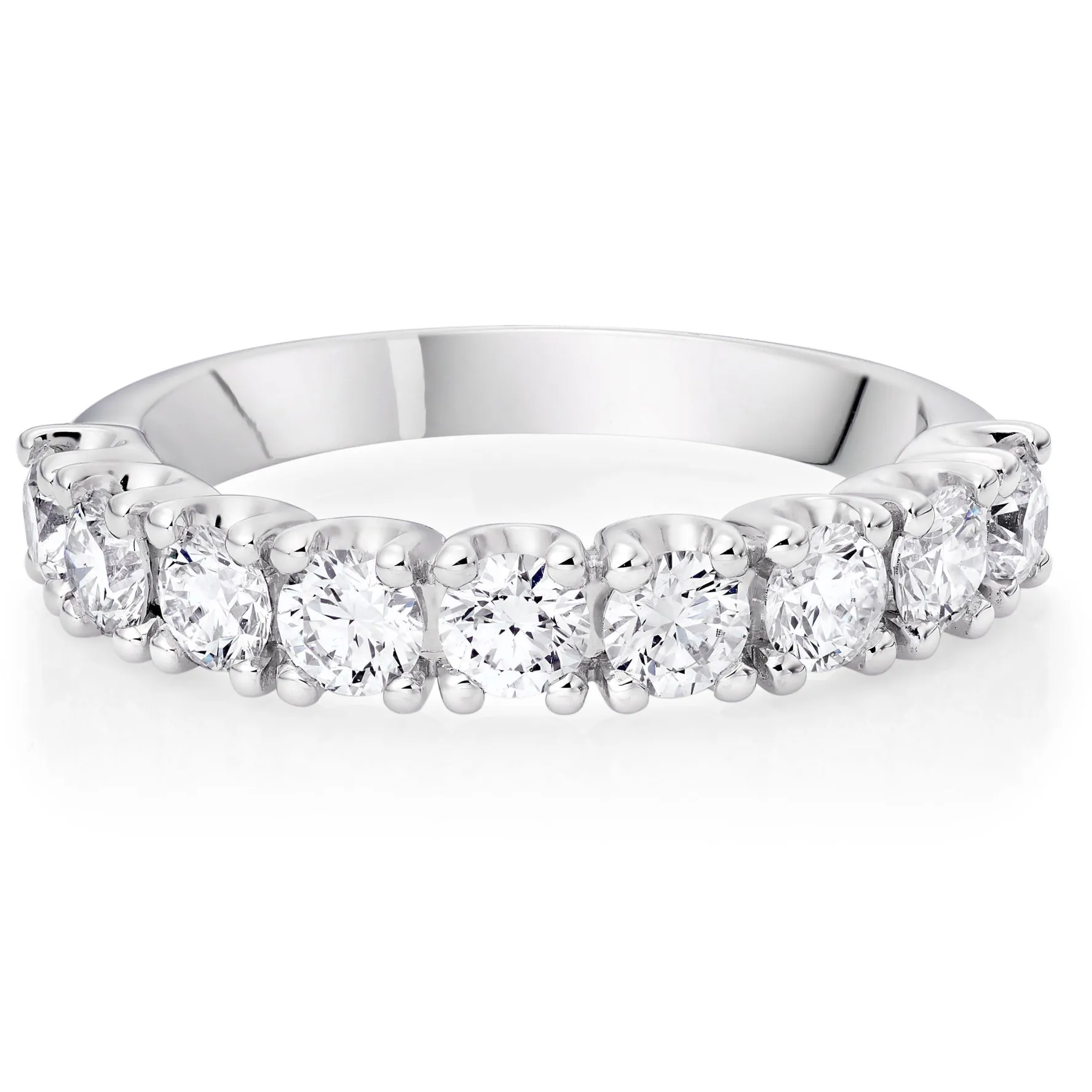 Maple Leaf Diamonds 18ct White Gold Half Eternity Diamond Ring