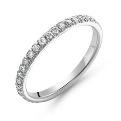 Maple Leaf Diamonds 18ct White Gold Diamond Wedding Ring