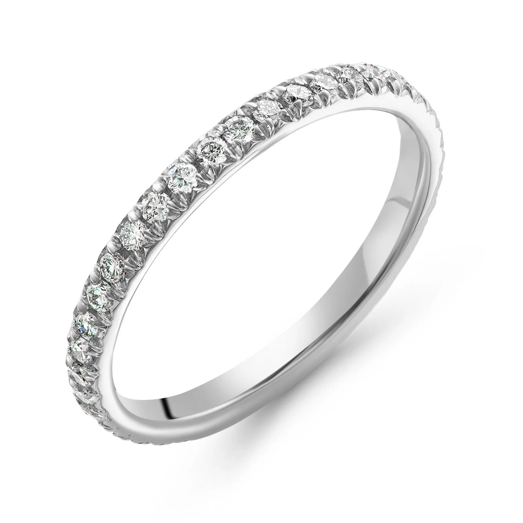 Maple Leaf Diamonds 18ct White Gold Diamond Wedding Ring