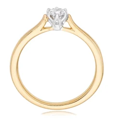 Maple Leaf Diamonds 18ct Yellow Gold Diamond Solitaire Ring