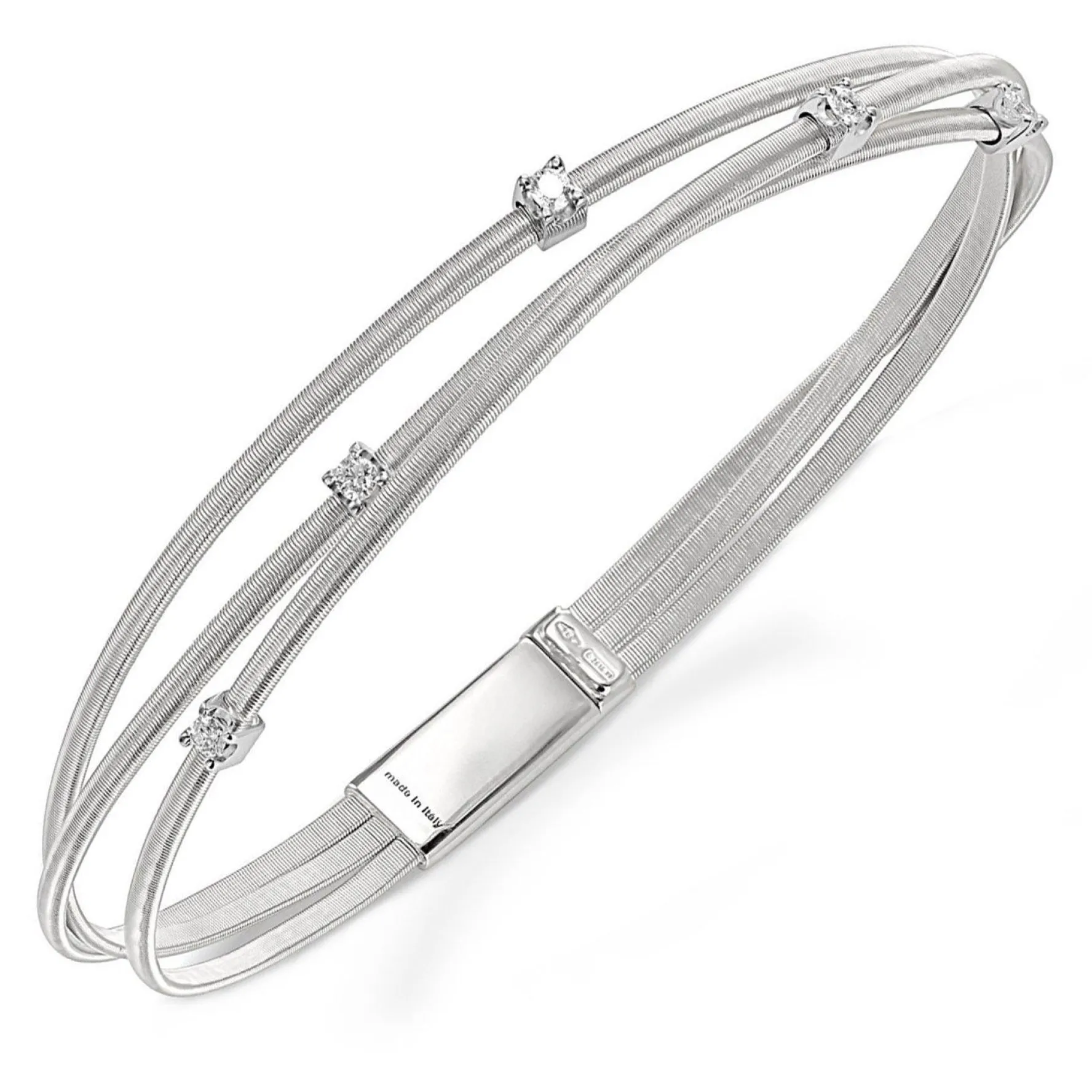 Marco Bicego Goa 18ct White Gold Diamond Bracelet