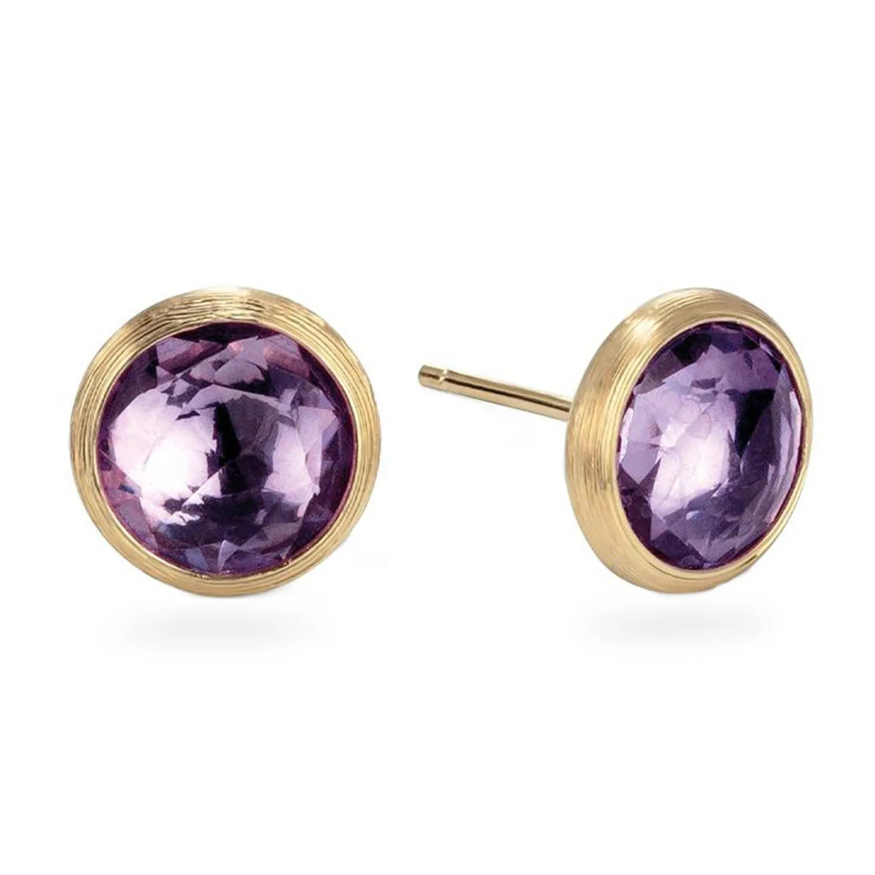 Marco Bicego Jaipur Colour 18ct Yellow Gold Amethyst Stud Earrings