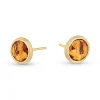 Marco Bicego Jaipur Colour 18ct Yellow Gold Citrine Quartz Stud Earrings