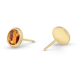 Marco Bicego Jaipur Colour 18ct Yellow Gold Citrine Quartz Stud Earrings